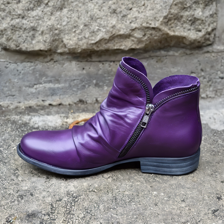 Ingrid | Bequeme Reißverschluss Stiefeletten