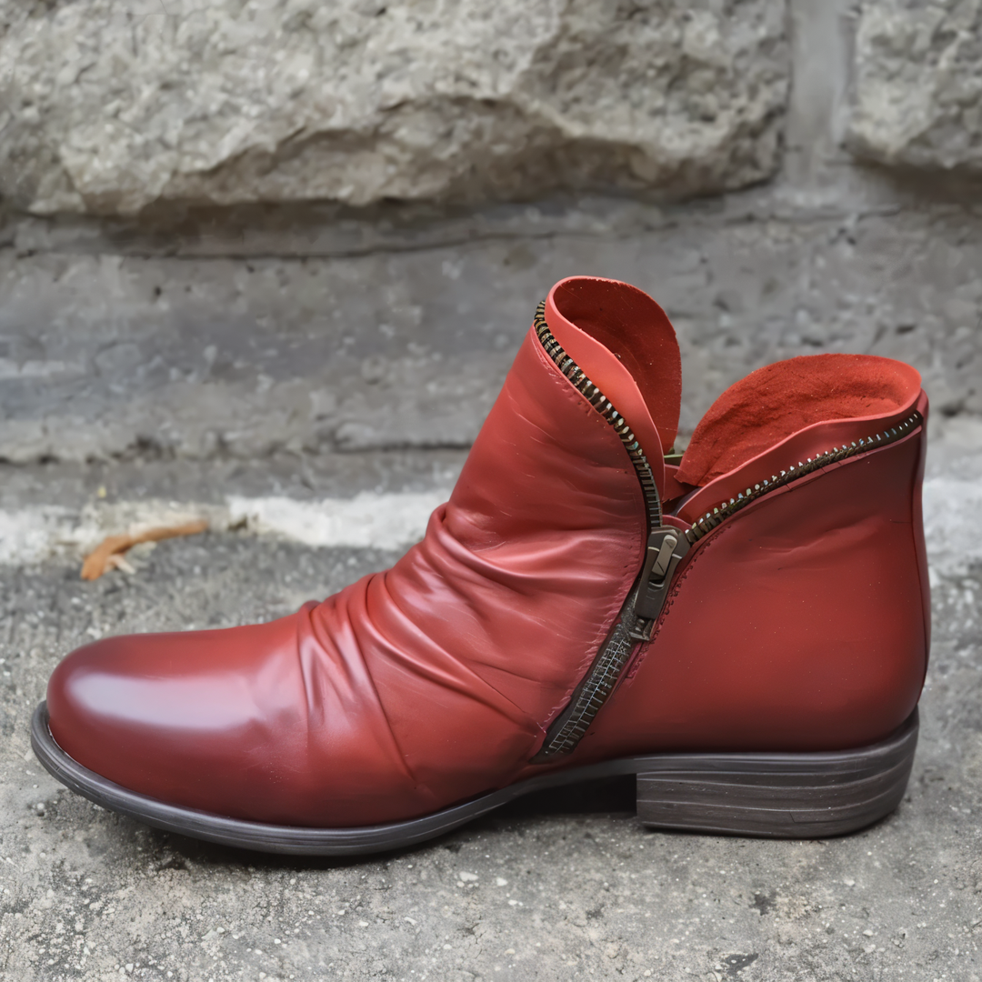 Ingrid | Bequeme Reißverschluss Stiefeletten