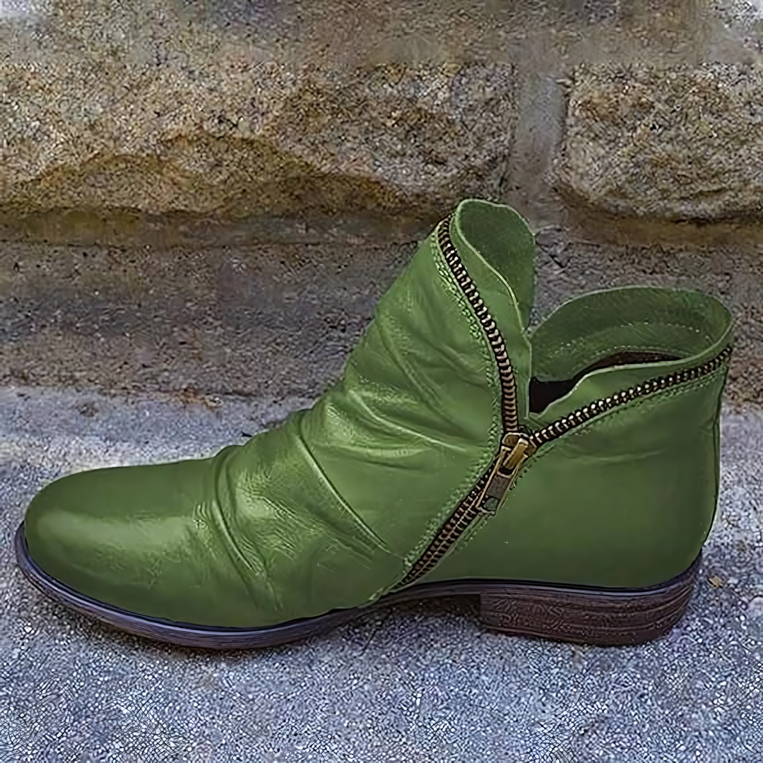 Ingrid | Bequeme Reißverschluss Stiefeletten