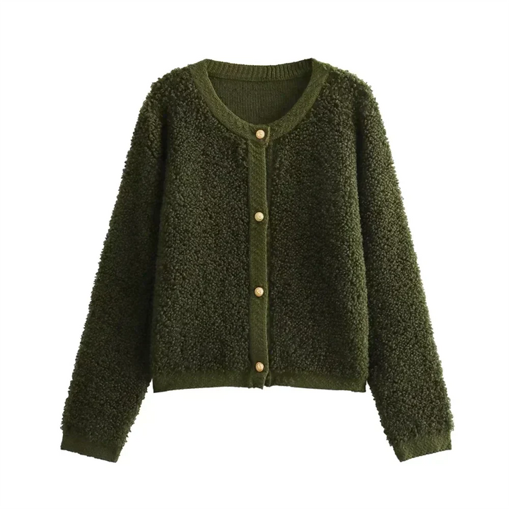 Grete | Kuschelige Wandelbare Strickjacke