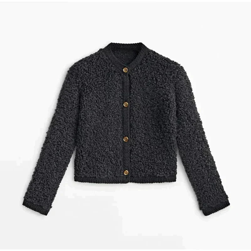 Grete | Kuschelige Wandelbare Strickjacke