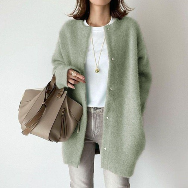Wilma | Oversize Knopf Strickjacke
