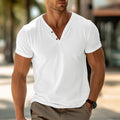 Malte | Herren Henley T-Shirt mit Knopfleiste