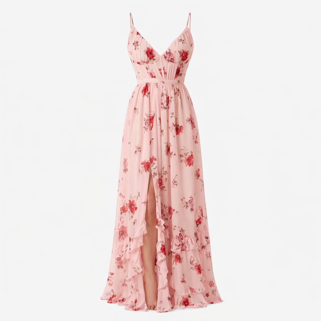 Thalia | Dames Maxi-jurk met bloemenprint