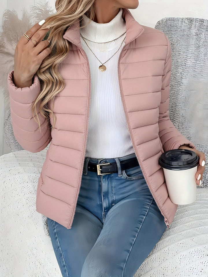 Cornelia | Damen Leichte Übergangsjacke mit Stehkragen