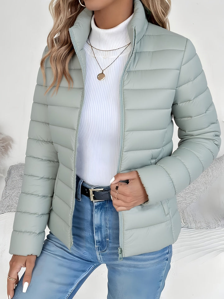 Cornelia | Damen Leichte Übergangsjacke mit Stehkragen