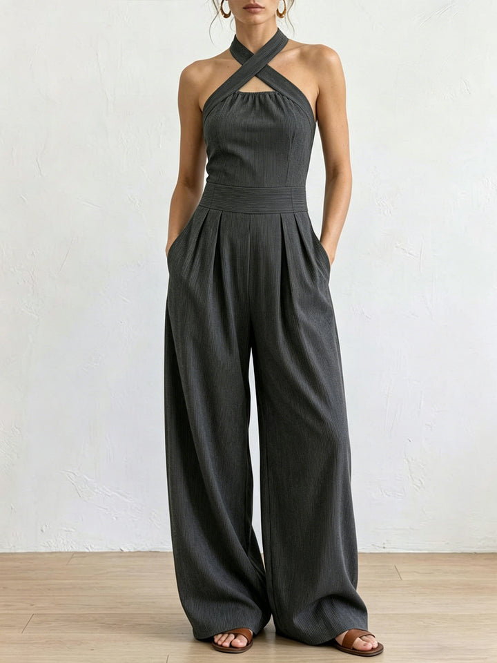Victoria | Dames comfortabele wikkeljumpsuit