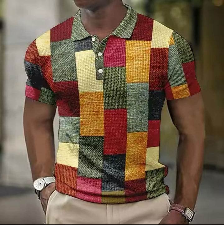 Klaas | Herren Colorblock Poloshirt