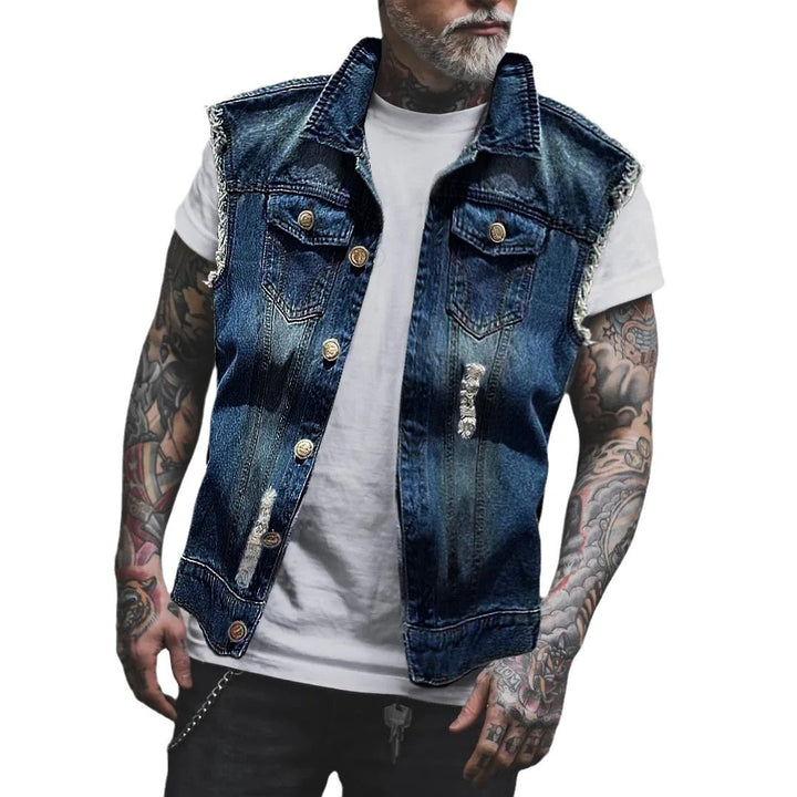 Milan | Herren Ärmellose Denim Weste