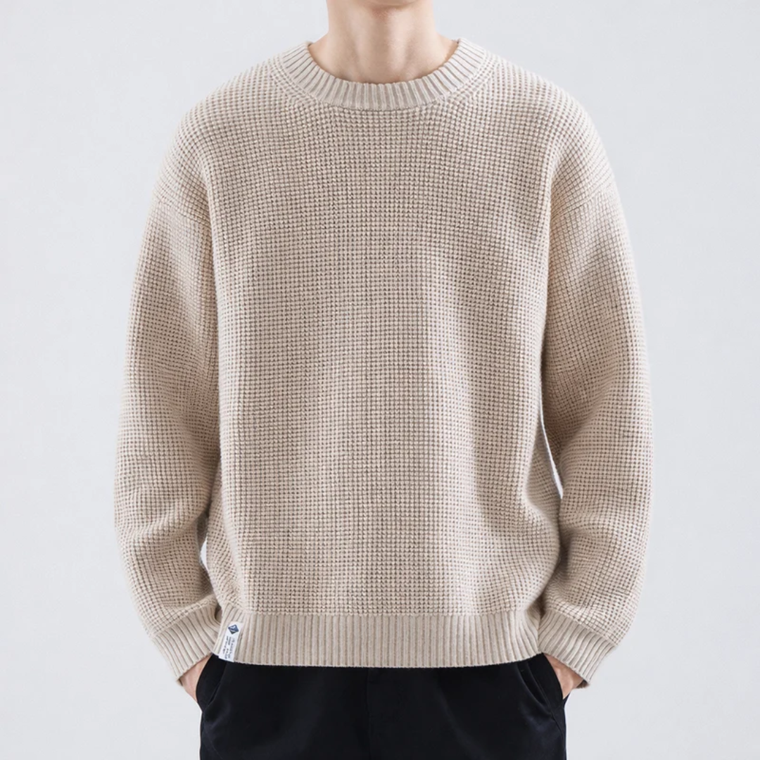Adrian | Herren Legerer Strickpullover