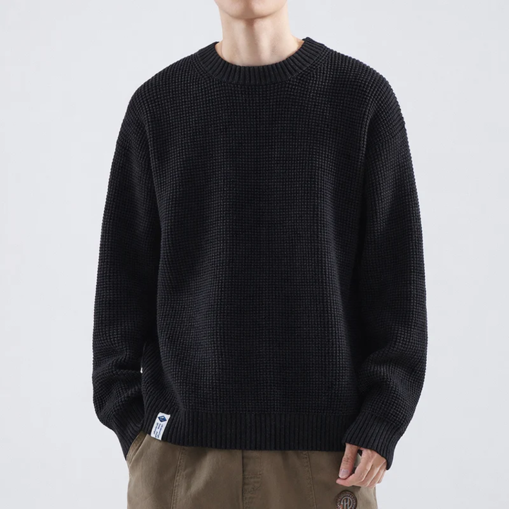 Adrian | Herren Legerer Strickpullover