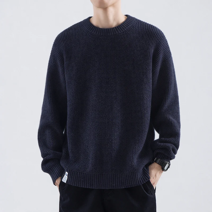 Adrian | Herren Legerer Strickpullover