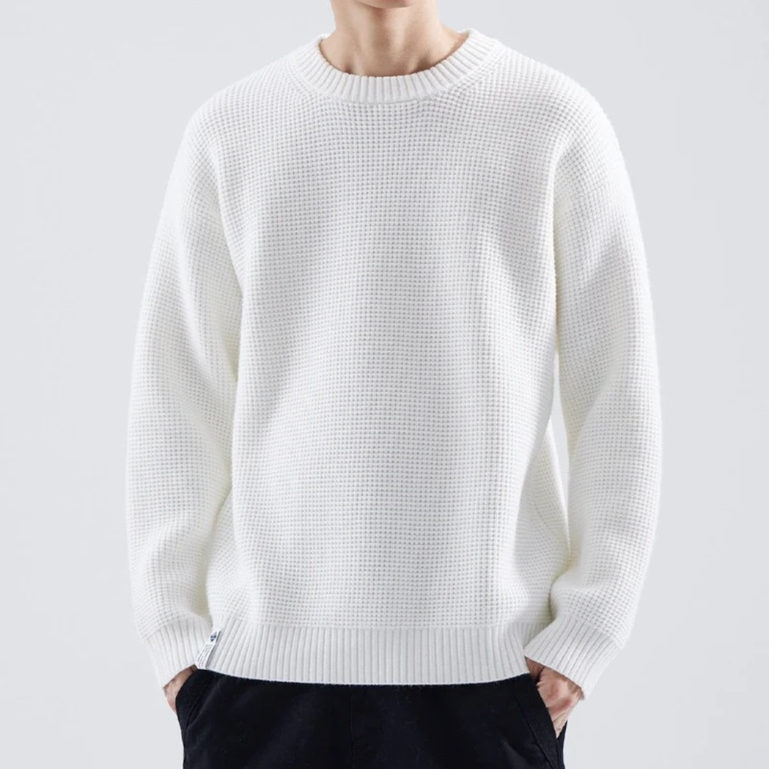 Adrian | Herren Legerer Strickpullover