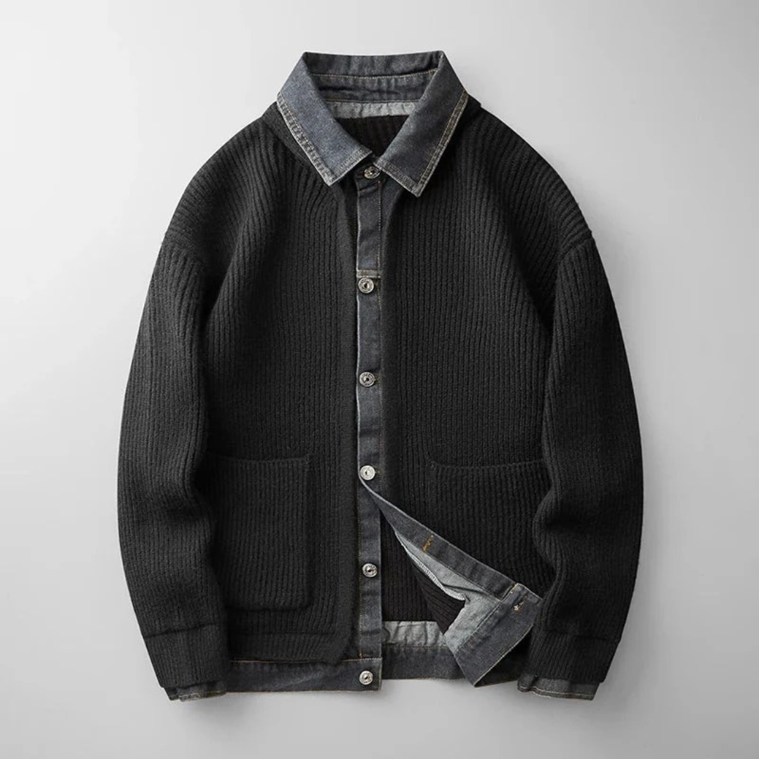 Albert | Herren Strickjacke mit Kragen