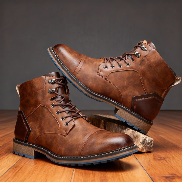 Aldric | Herren robuste Schnürstiefeletten mit Zehenkappe