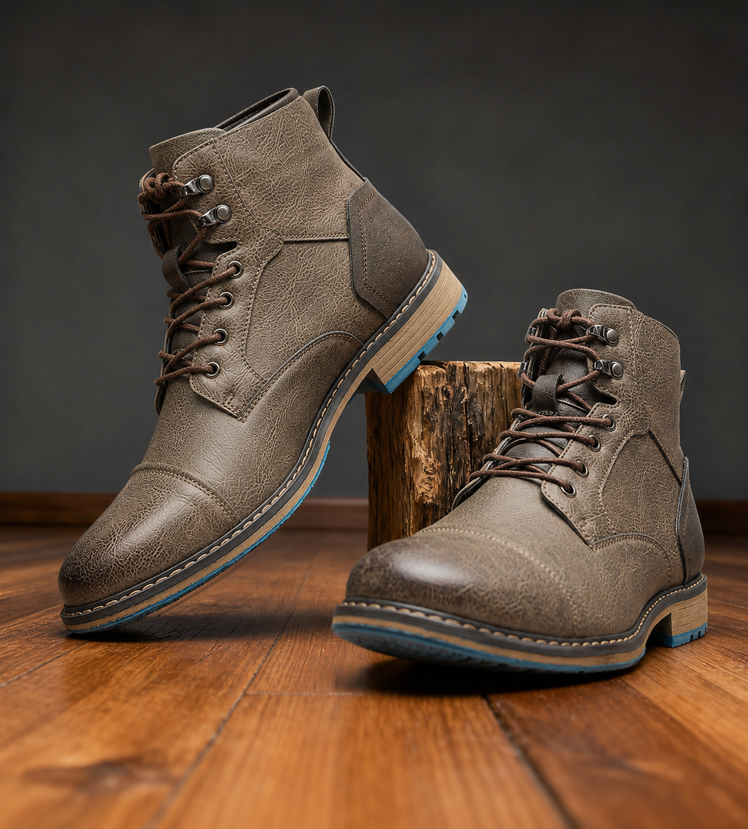 Aldric | Herren robuste Schnürstiefeletten mit Zehenkappe