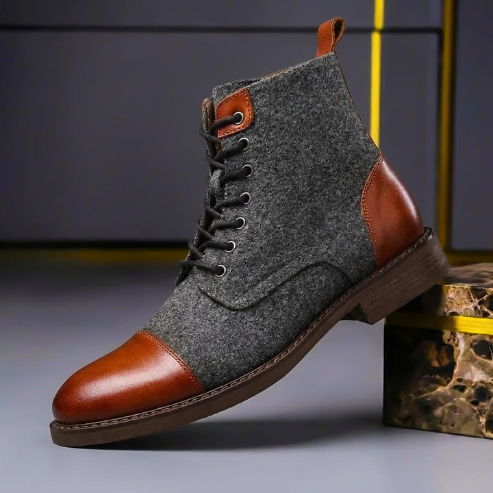 Alexander | Herren Winterstiefel Leder Wolle