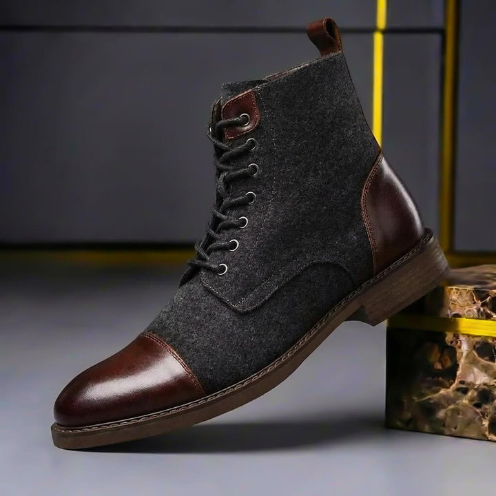 Alexander | Herren Winterstiefel Leder Wolle