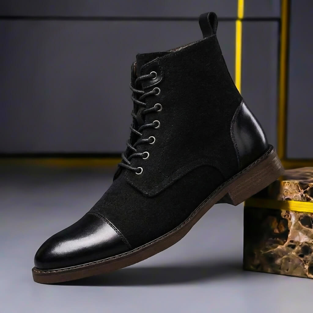 Alexander | Herren Winterstiefel Leder Wolle