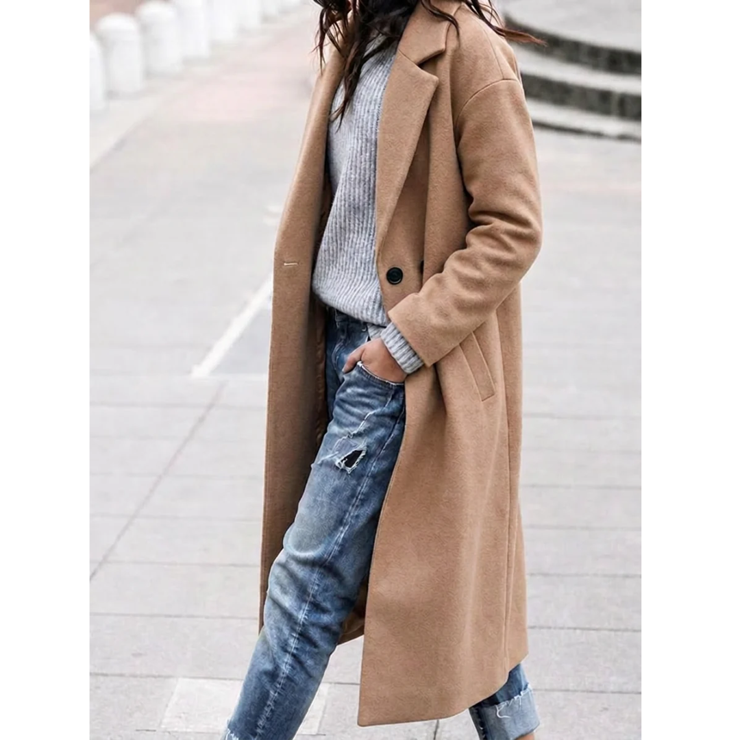 Alma | Klassischer Trenchcoat mit Knopfleiste