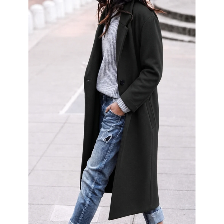 Alma | Klassischer Trenchcoat mit Knopfleiste