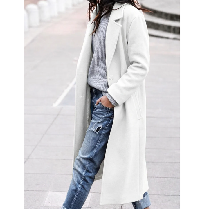 Alma | Klassischer Trenchcoat mit Knopfleiste