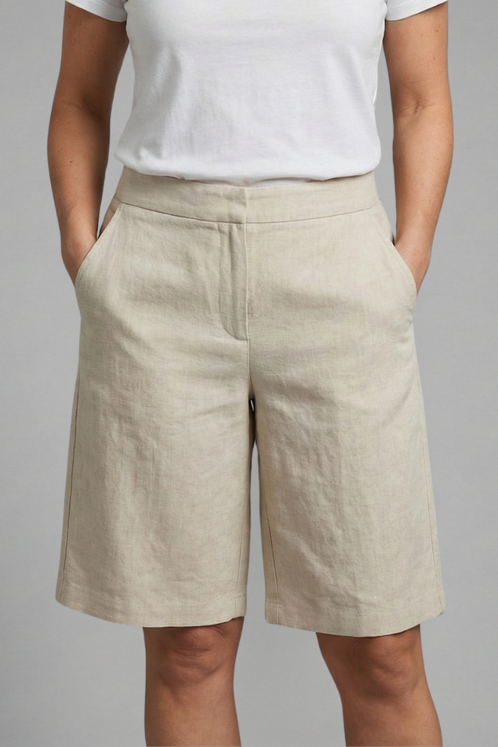 Almira | Damen Bermuda Shorts mit Seitentaschen