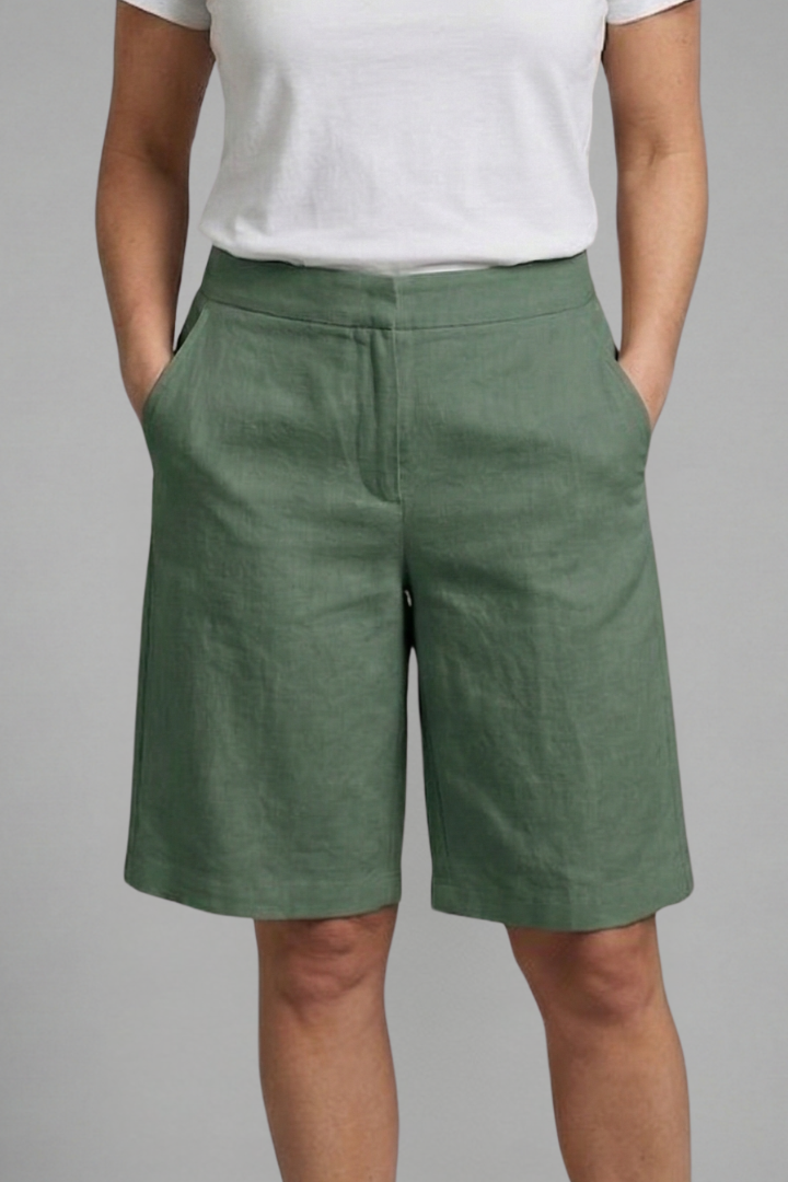 Almira | Damen Bermuda Shorts mit Seitentaschen