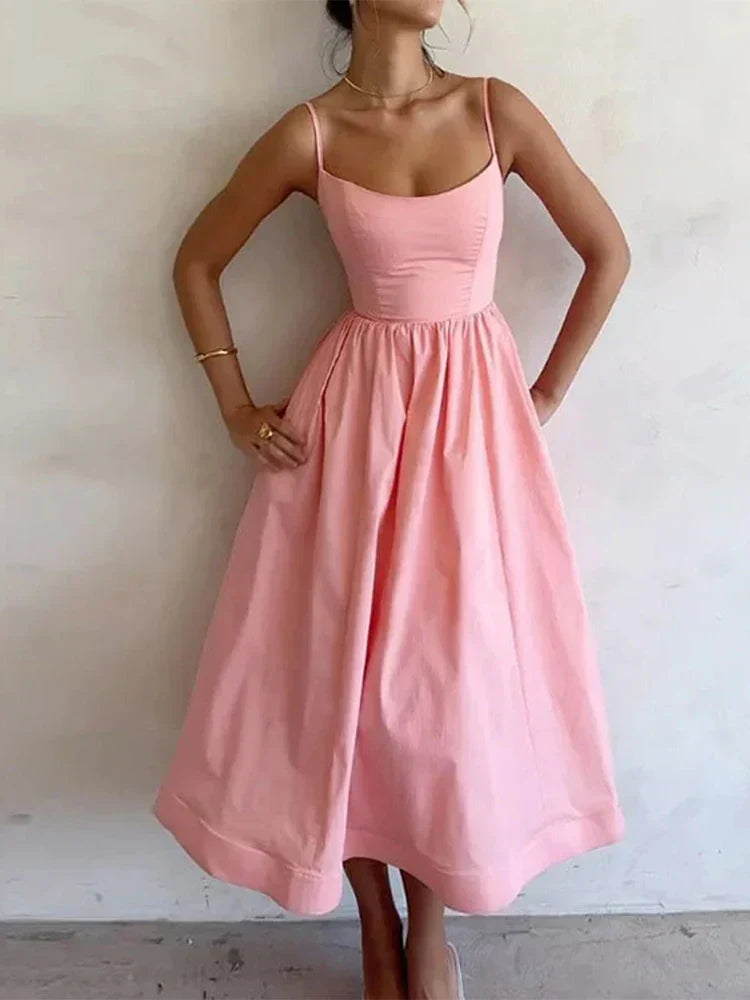 Amelie | Damen Fließendes A-Linien Kleid