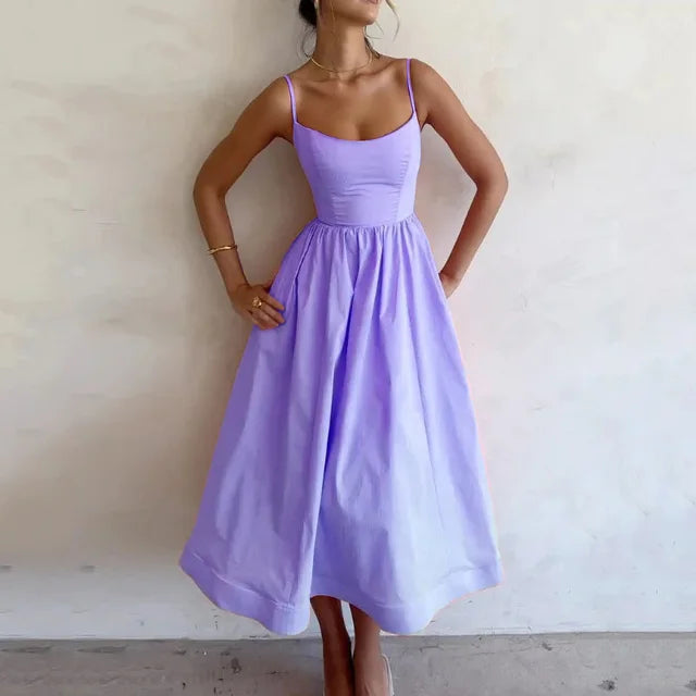 Amelie | Damen Fließendes A-Linien Kleid