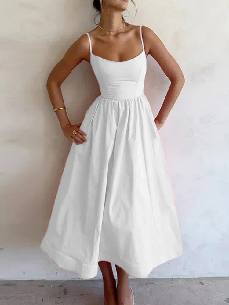 Amelie | Damen Fließendes A-Linien Kleid