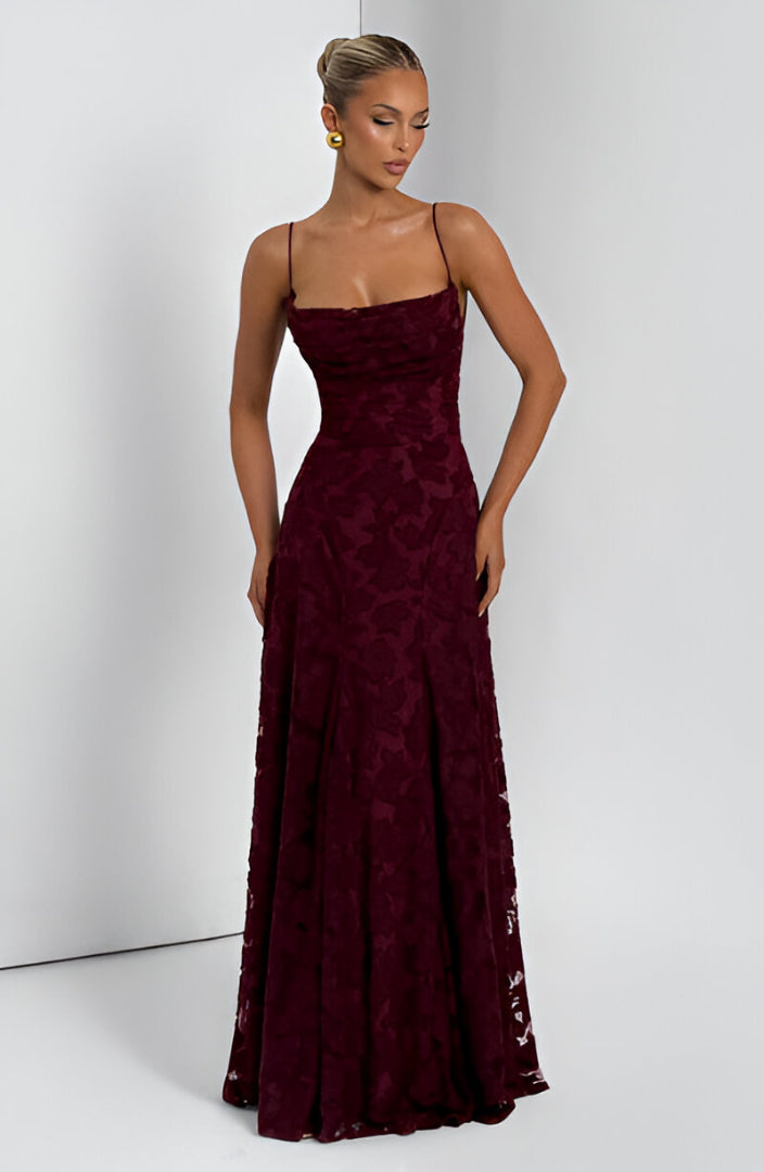 Amelie | Damen Romantisches Corsagen A-Linien Kleid