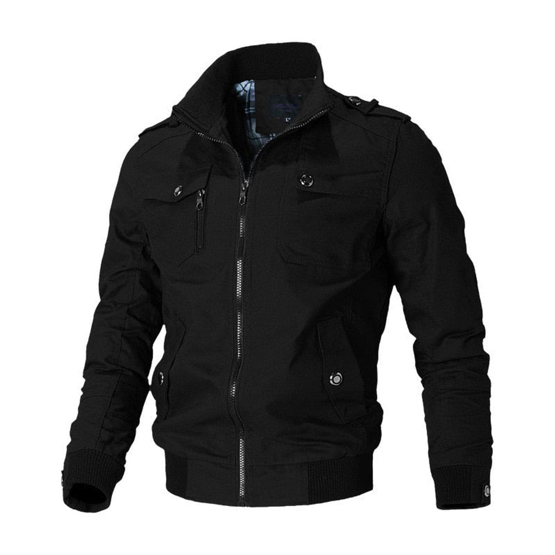 Andreas | Herren Militär Bomberjacke mit Reißverschluss