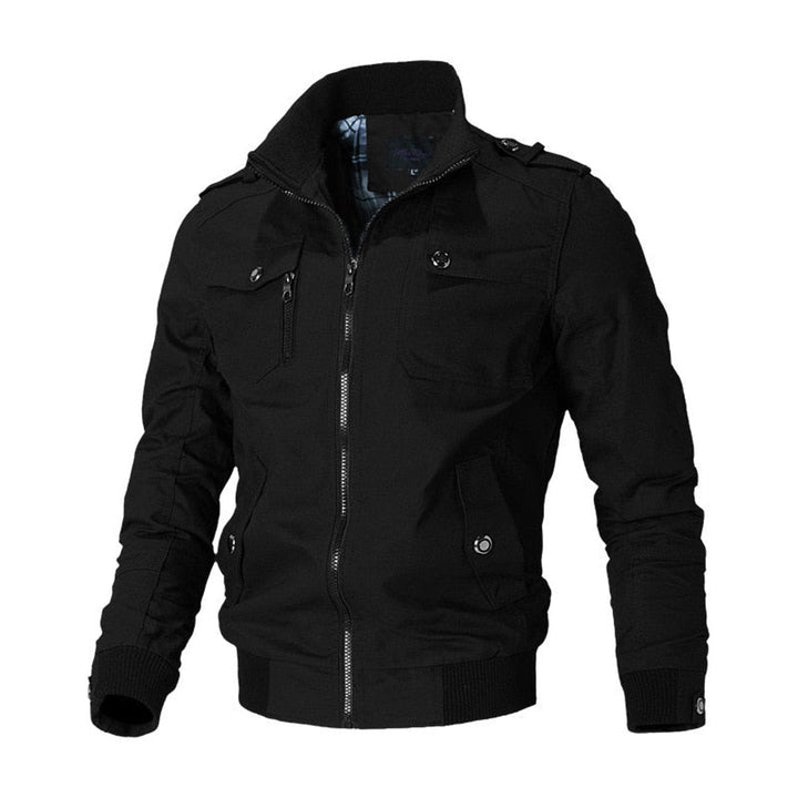 Andreas | Herren Militär Bomberjacke mit Reißverschluss