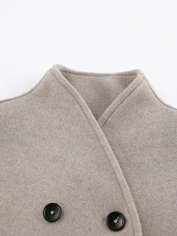 Anja | Damen Jacke mit doppelreihiger Knopfleiste und langen Ärmeln