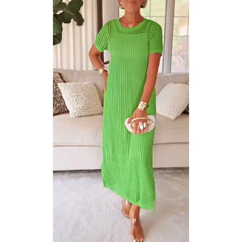 Anne | Damen Boho Mesh Maxikleid