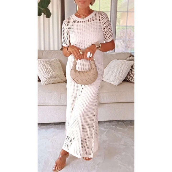 Anne | Damen Boho Mesh Maxikleid