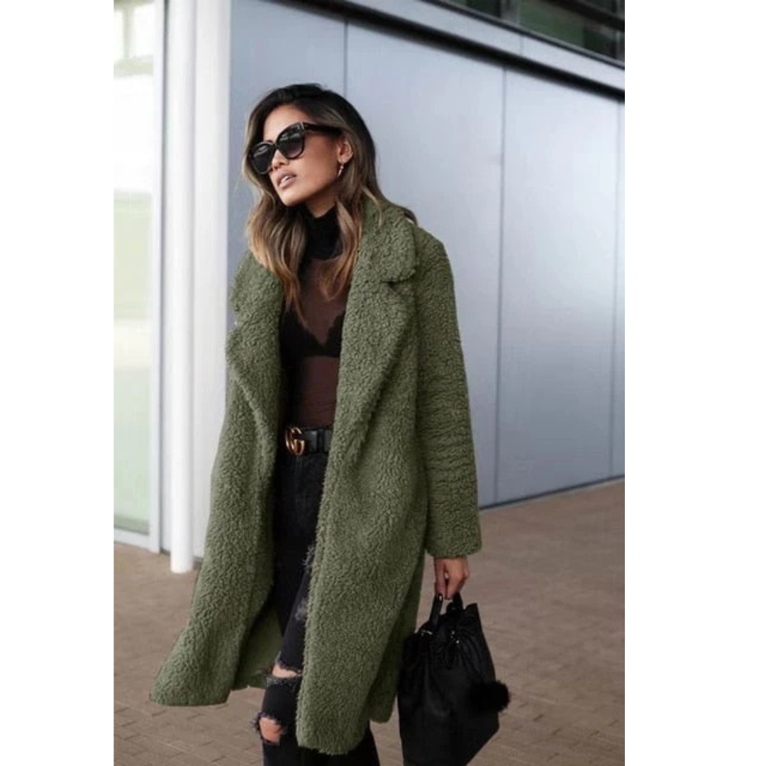 Anneliese | Warme Teddy Winterjacke