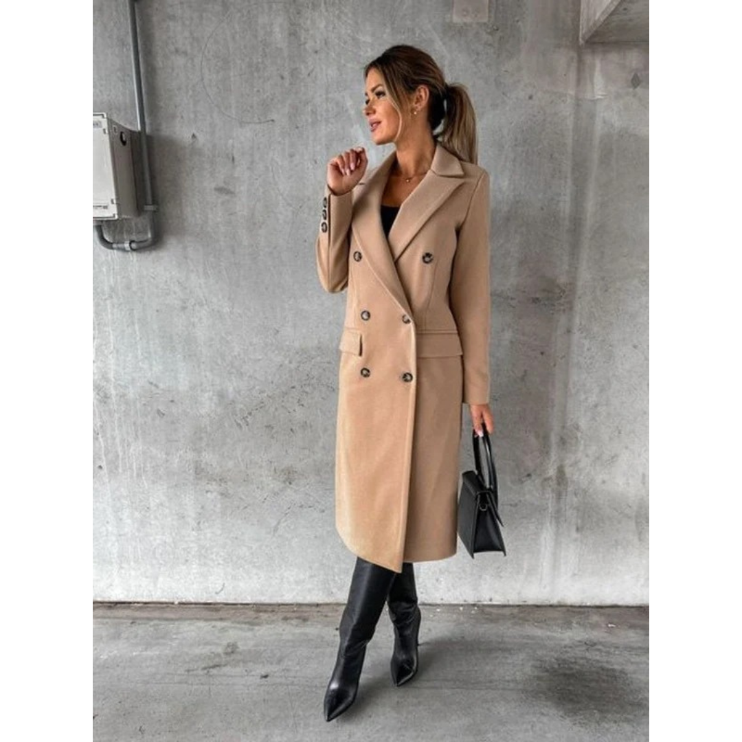 Annika | Langer Trenchcoat Wintermantel