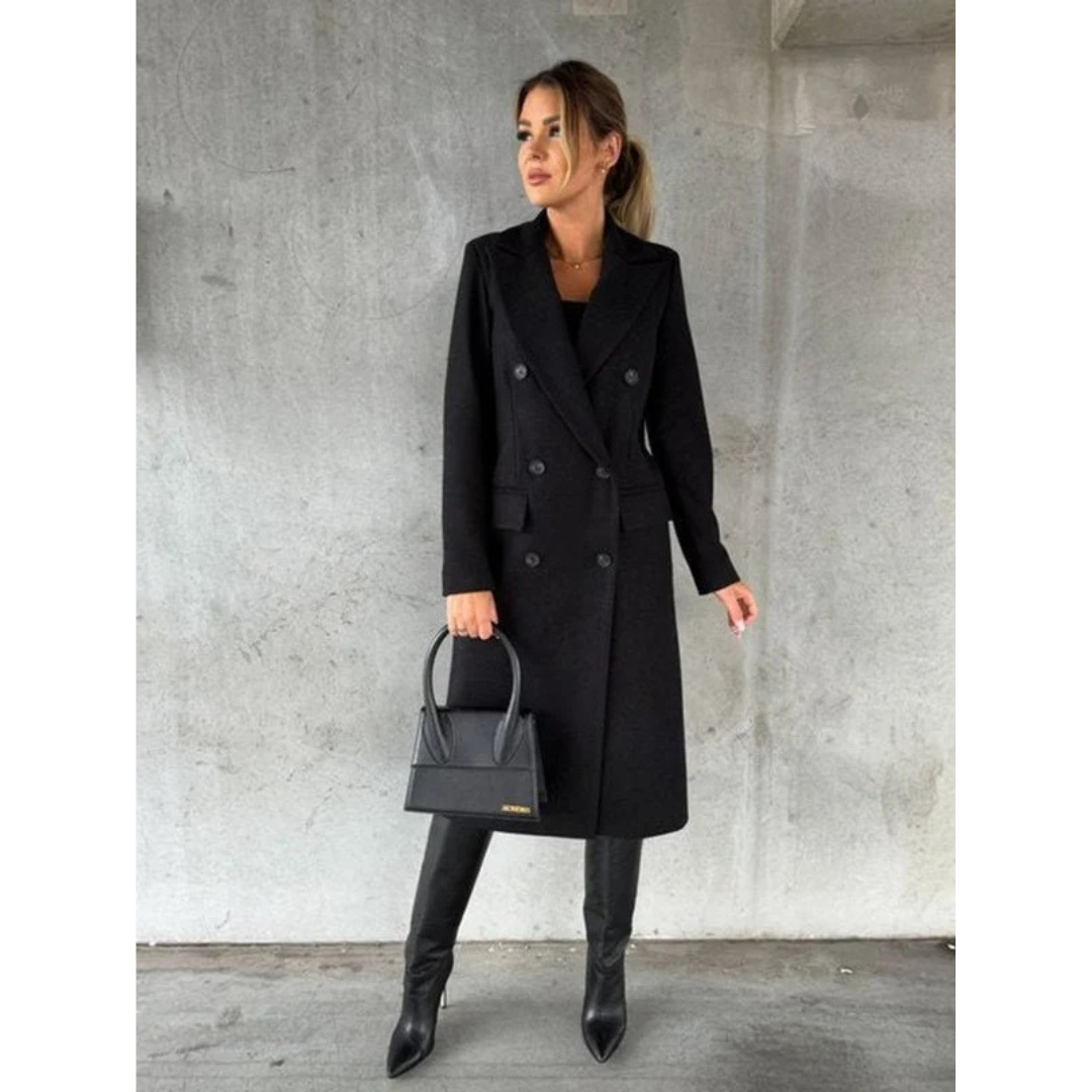 Annika | Langer Trenchcoat Wintermantel