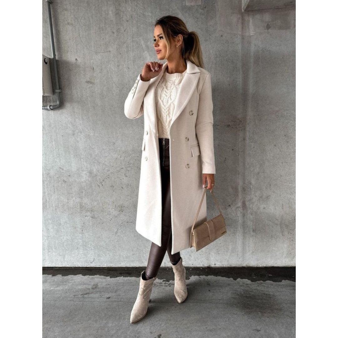 Annika | Langer Trenchcoat Wintermantel