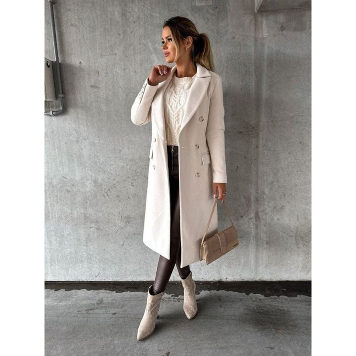 Annika | Langer Trenchcoat Wintermantel