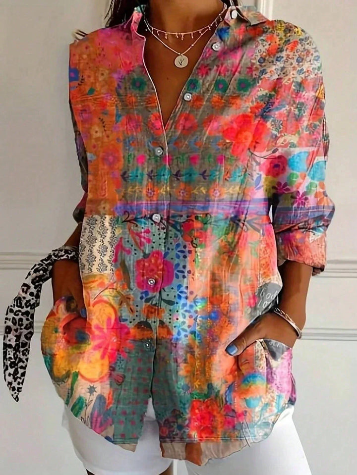 Annika | Verspielte bedruckte Bluse