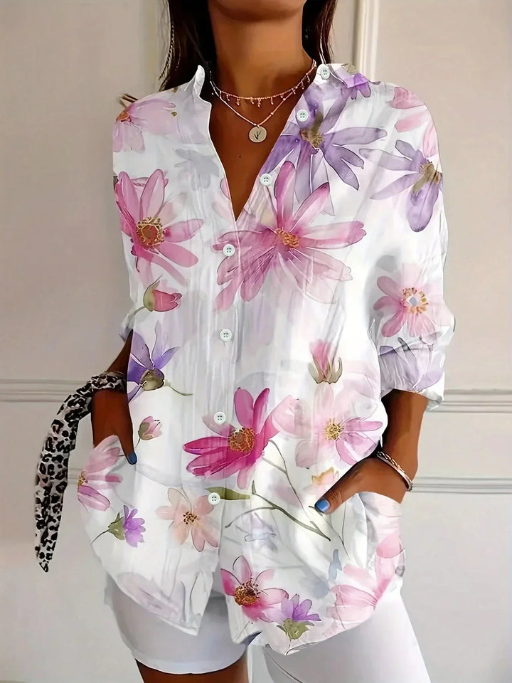 Annika | Verspielte bedruckte Bluse