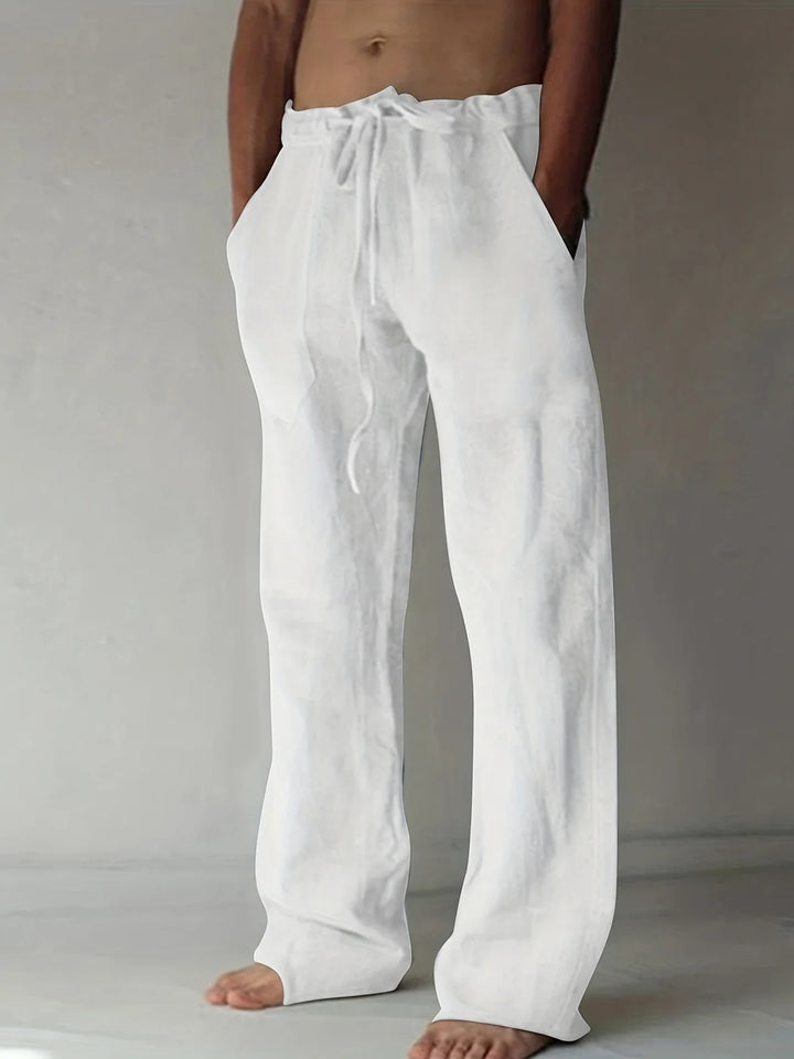 Arthur | Herren Weite Leinen Baggyhose