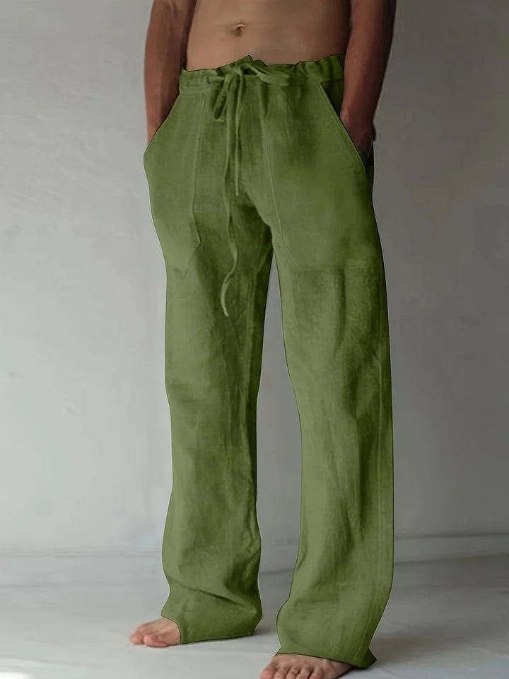 Arthur | Herren Weite Leinen Baggyhose