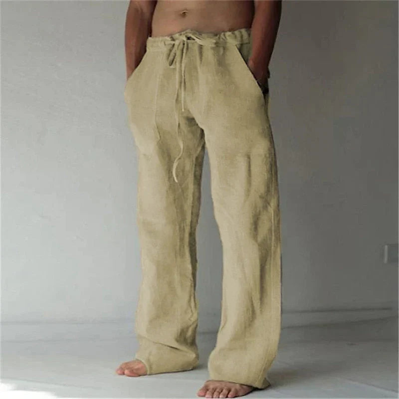 Arthur | Herren Weite Leinen Baggyhose