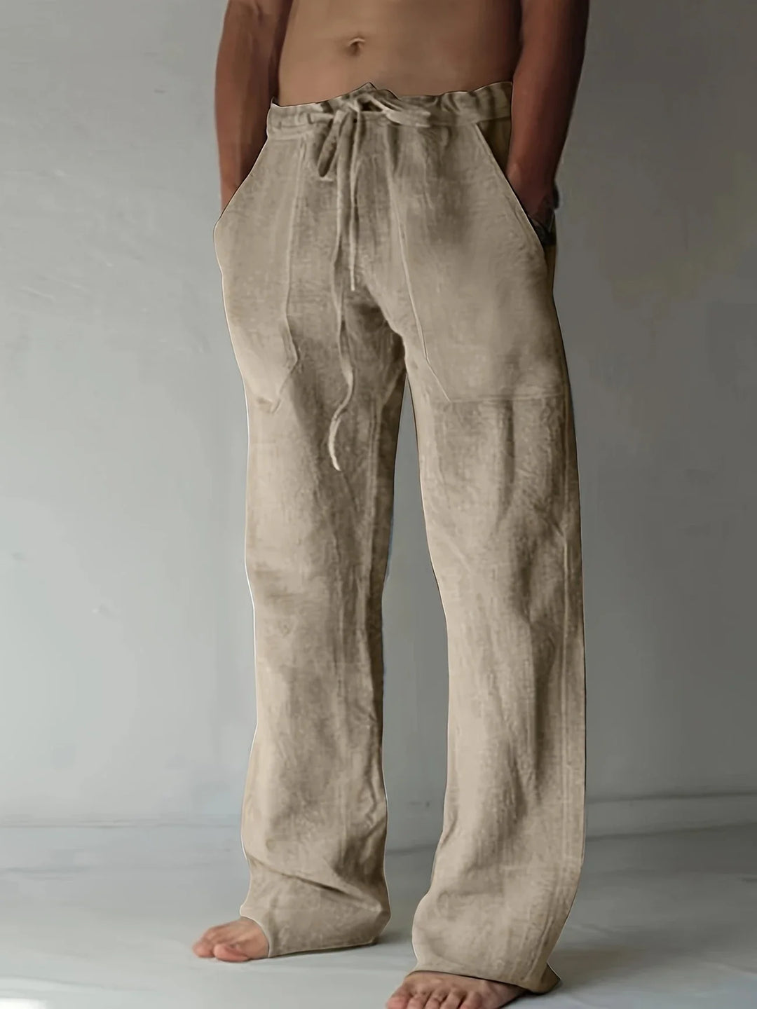 Arthur | Herren Weite Leinen Baggyhose