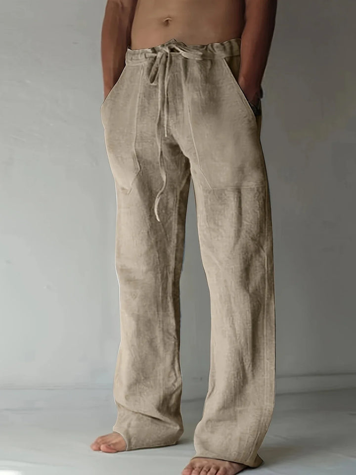 Arthur | Herren Weite Leinen Baggyhose
