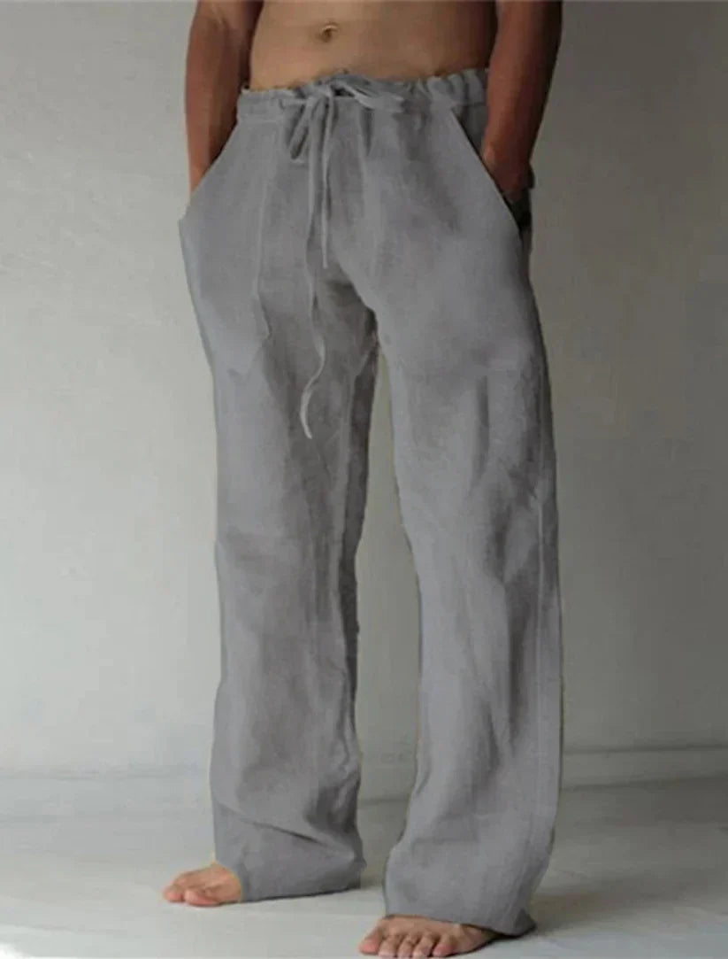 Arthur | Herren Weite Leinen Baggyhose